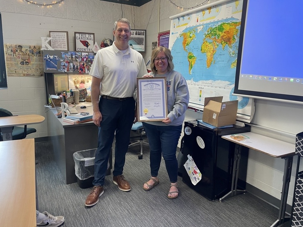 Teacher of the Year, Miss Britt